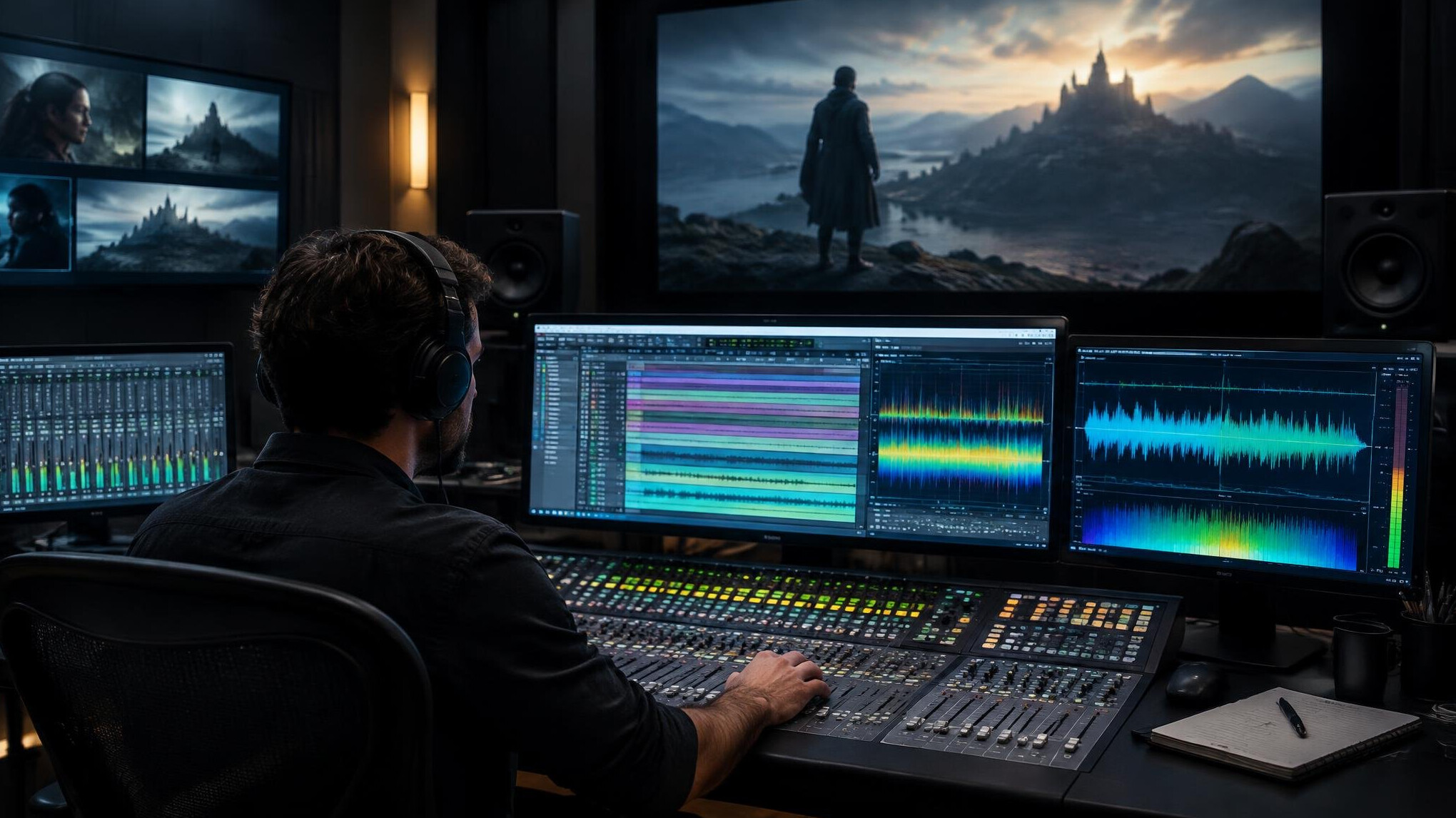 film sound mixing studio