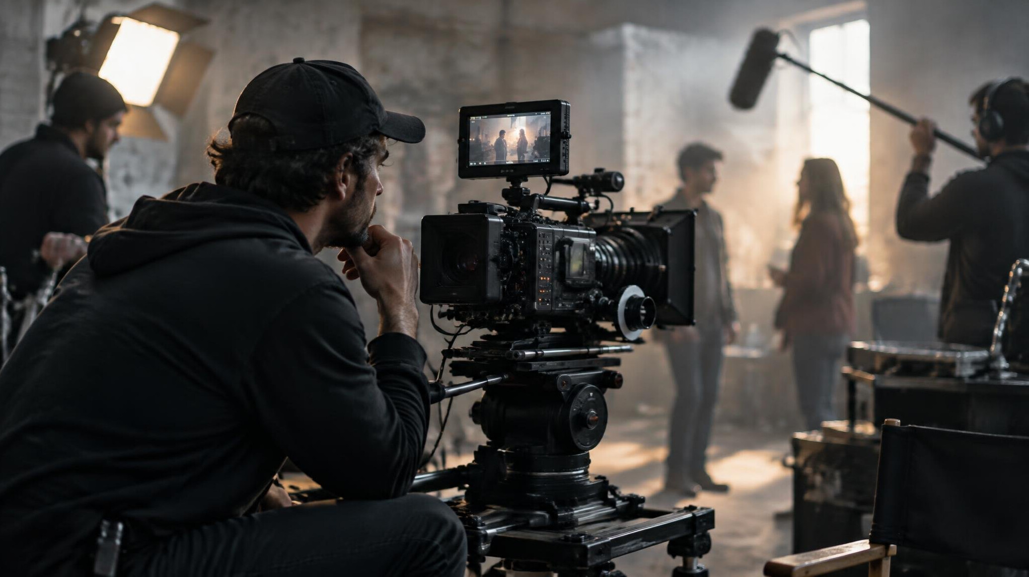 short film director on set
