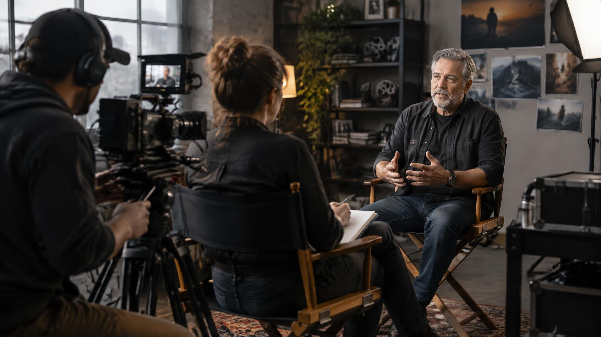 documentary interview setup