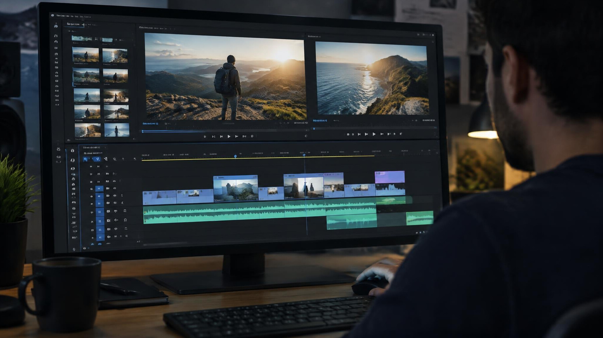video editing software interface