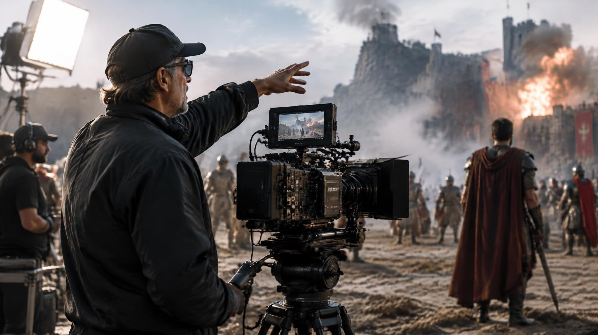 film director on movie set