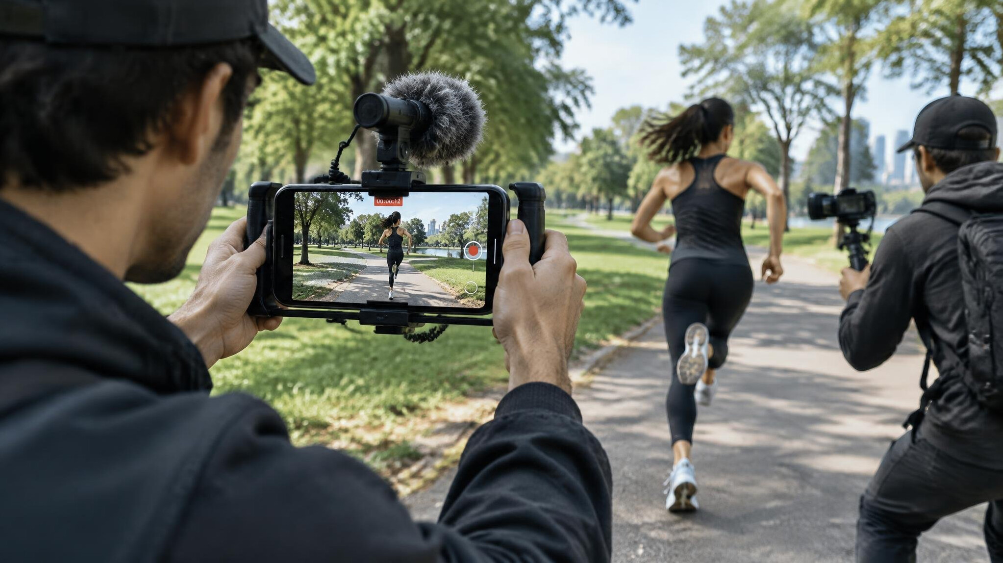 smartphone filming action